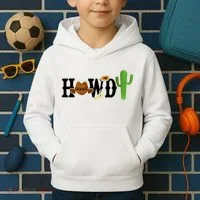 Howdy Cactus Country Kids Hoodie thumb 2