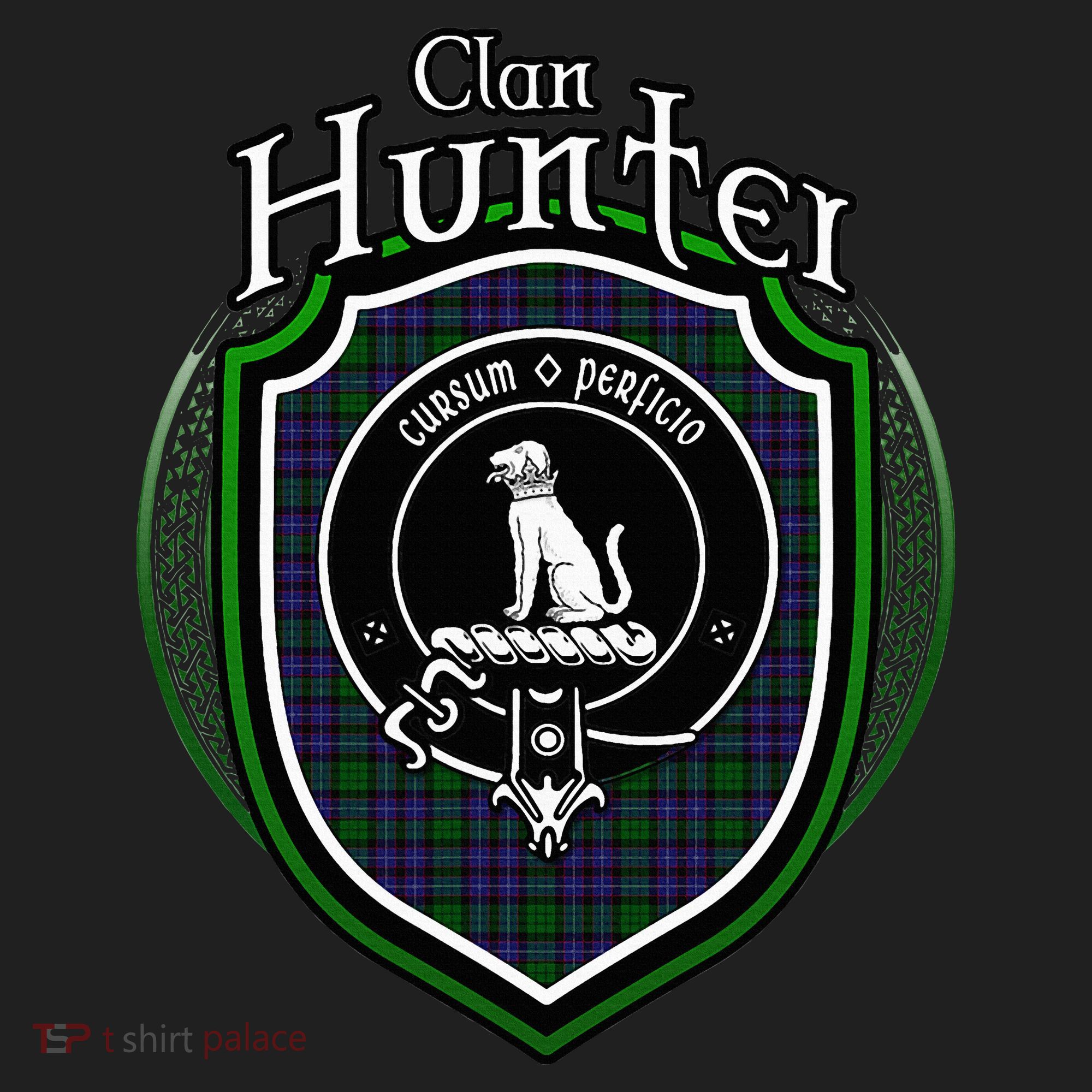 Hunter Clan Crest Scottish Clan Hunter Family Crest Badge Women's Sweatshirt