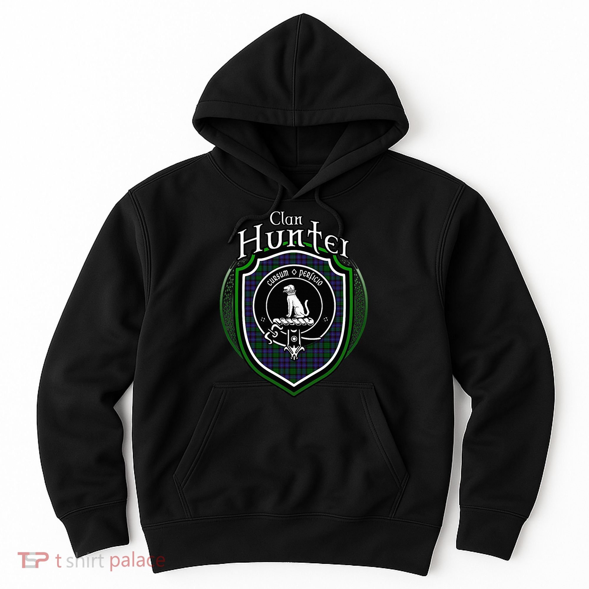 Hunter Clan Crest Scottish Clan Hunter Family Crest Badge Hoodie