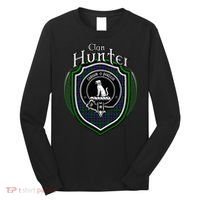 Hunter Clan Crest Scottish Clan Hunter Family Crest Badge Long Sleeve Shirt thumb 0