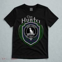 Hunter Clan Crest Scottish Clan Hunter Family Crest Badge T-Shirt thumb 5