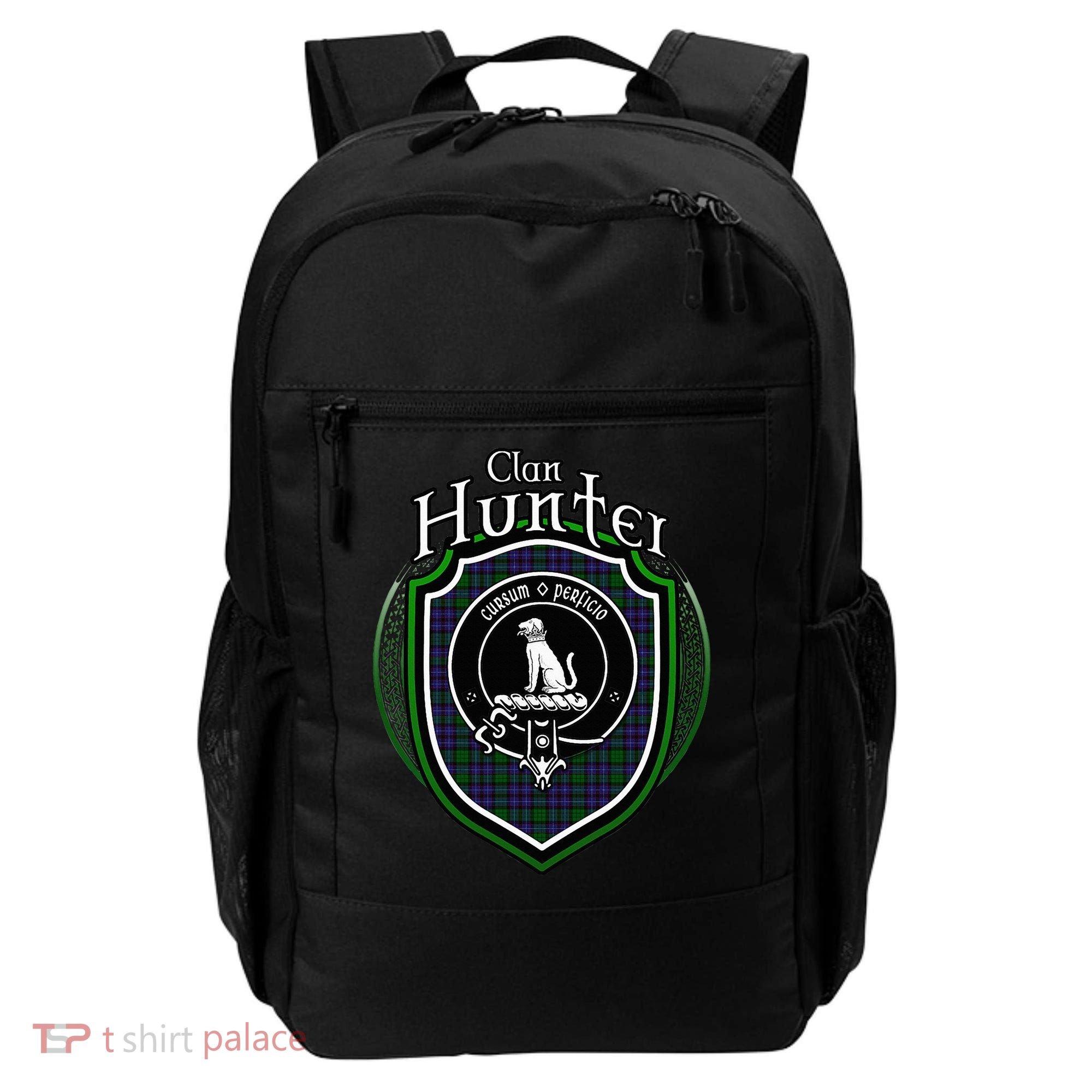 Hunter Clan Crest Scottish Clan Hunter Family Crest Badge Backpack