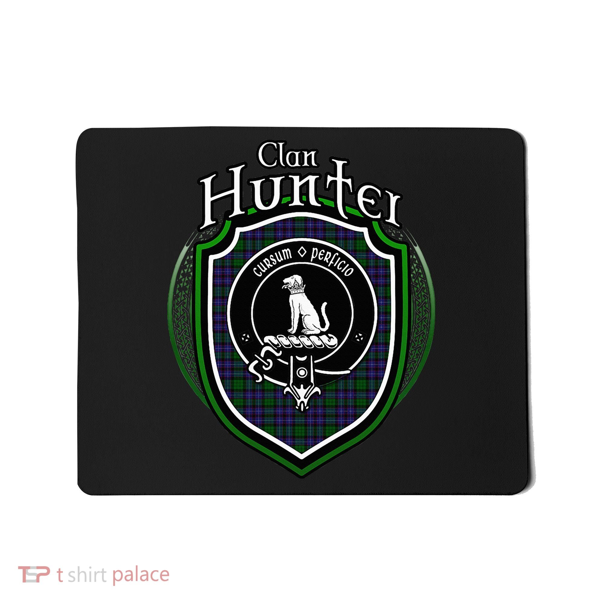 Hunter Clan Crest Scottish Clan Hunter Family Crest Badge Mousepad