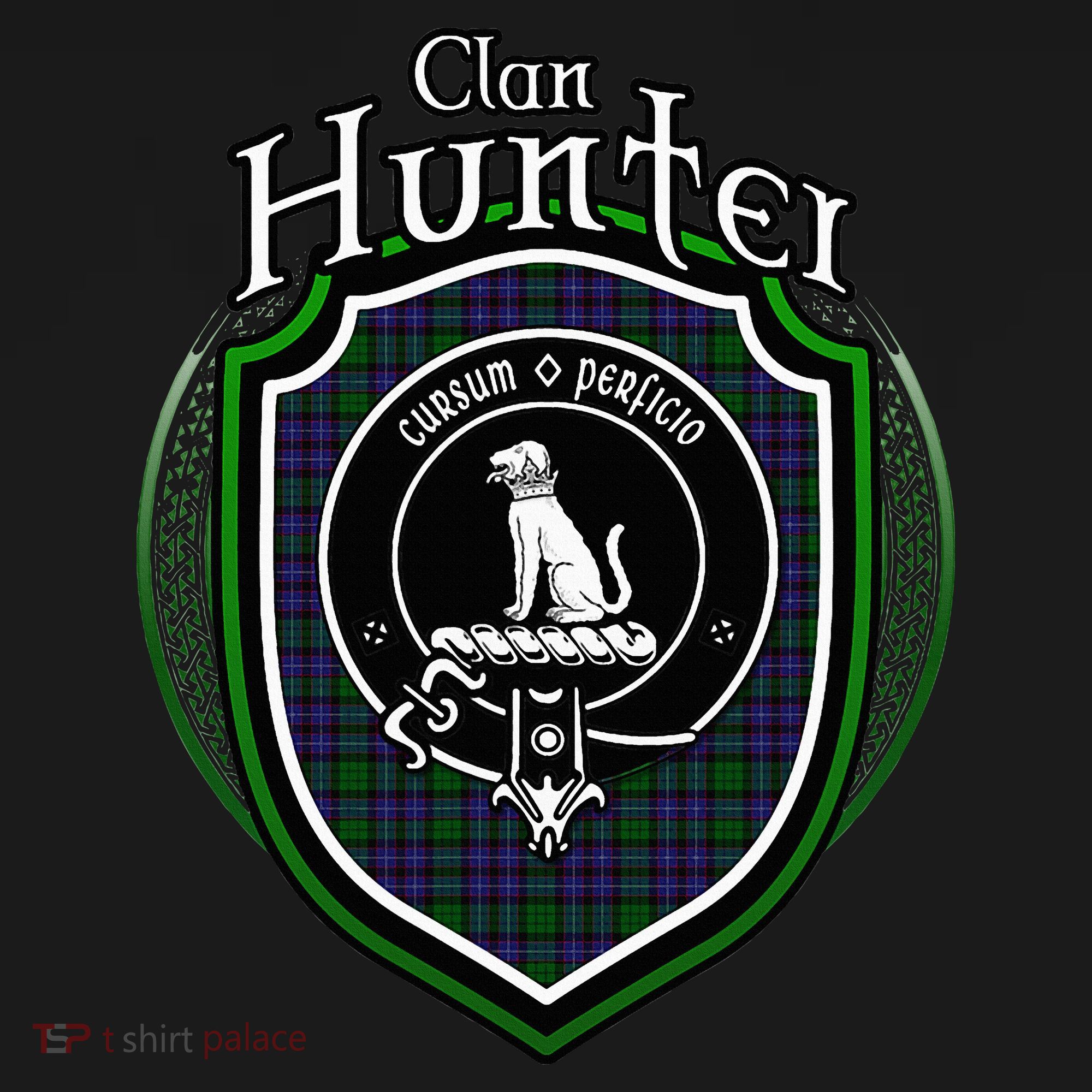 Hunter Clan Crest Scottish Clan Hunter Family Crest Badge Women's Tank Top