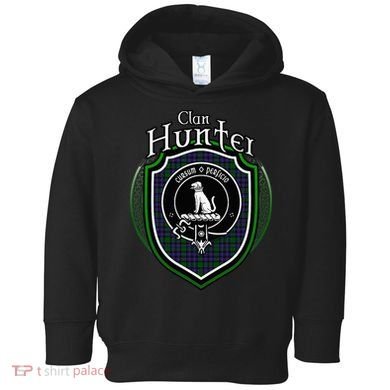 Hunter Clan Crest Scottish Clan Hunter Family Crest Badge Toddler Hoodie