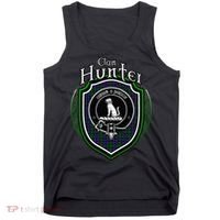 Hunter Clan Crest Scottish Clan Hunter Family Crest Badge Tank Top thumb 0