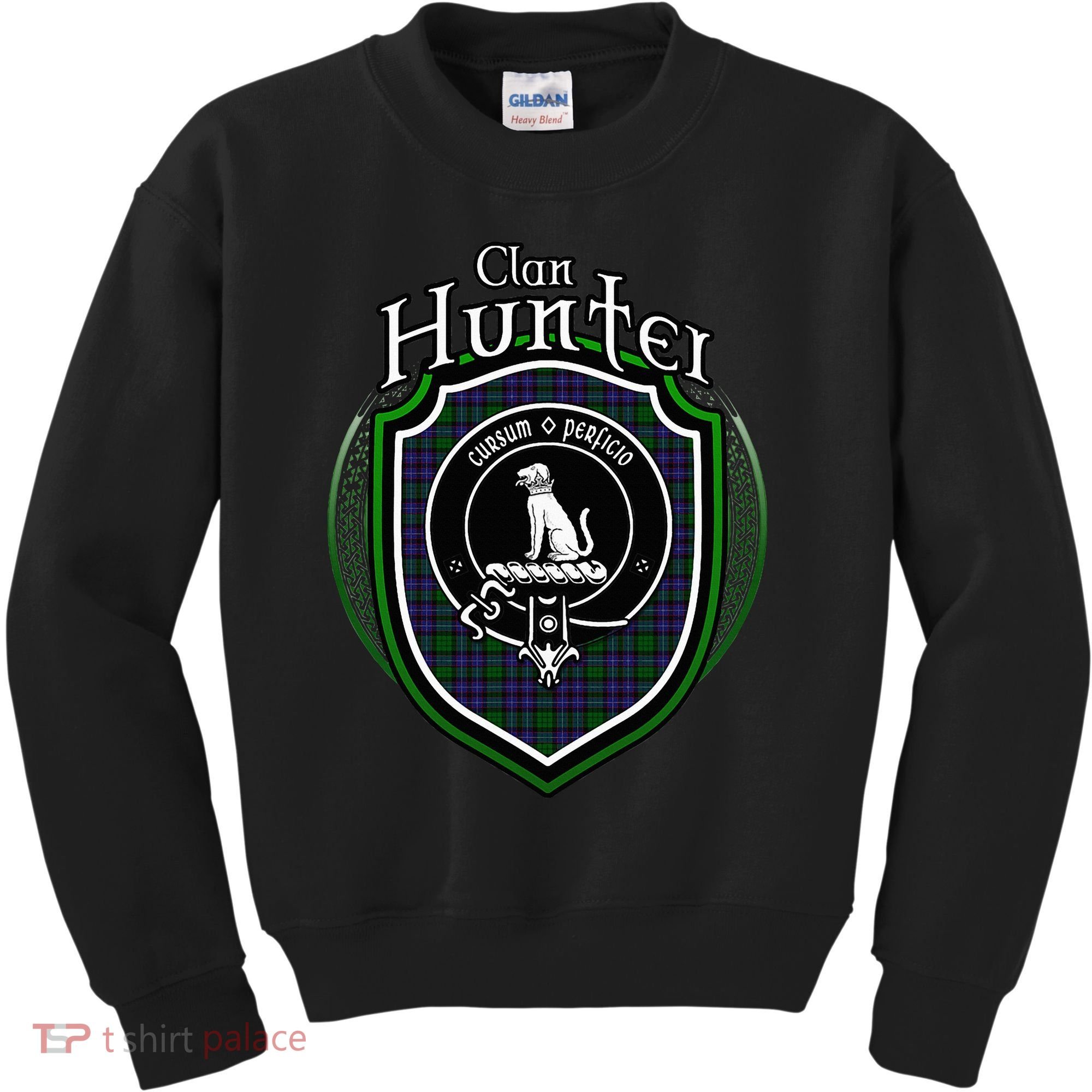 Hunter Clan Crest Scottish Clan Hunter Family Crest Badge Kids Sweatshirt