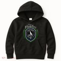 Hunter Clan Crest Scottish Clan Hunter Family Crest Badge Kids Hoodie thumb 0