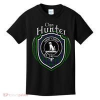 Hunter Clan Crest Scottish Clan Hunter Family Crest Badge Kids T-Shirt thumb 0