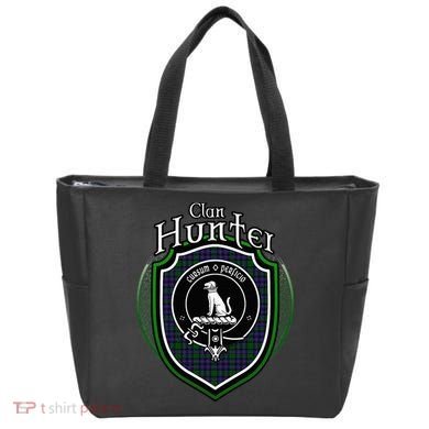 Hunter Clan Crest Scottish Clan Hunter Family Crest Badge Tote Bag