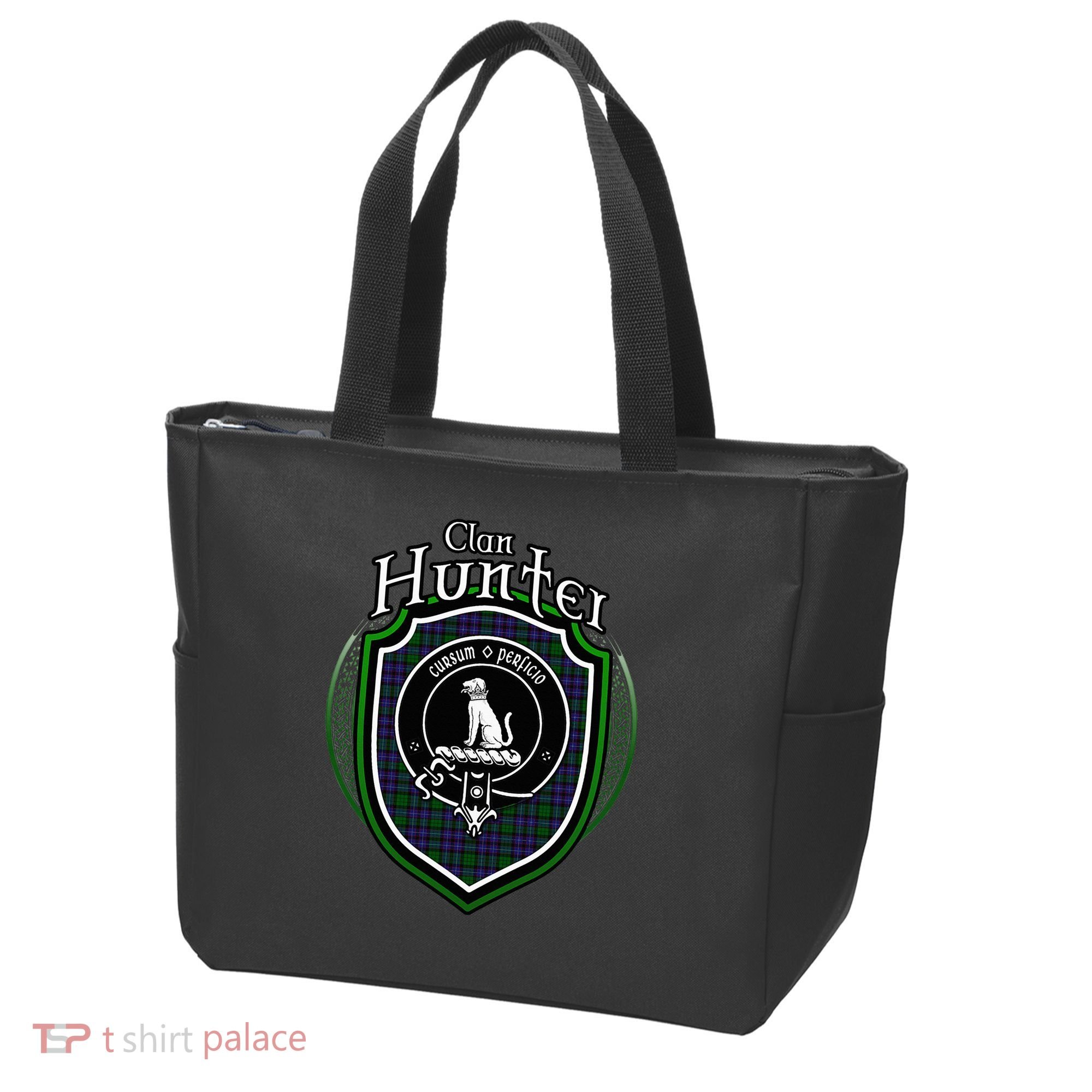 Hunter Clan Crest Scottish Clan Hunter Family Crest Badge Tote Bag