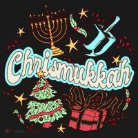Hanukkah & Christmas Chrismukkah Funny Tree Presents Toddler Hoodie thumb 2