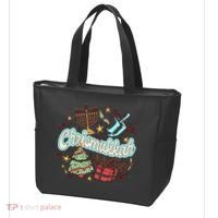 Hanukkah & Christmas Chrismukkah Funny Tree Presents Tote Bag thumb 3