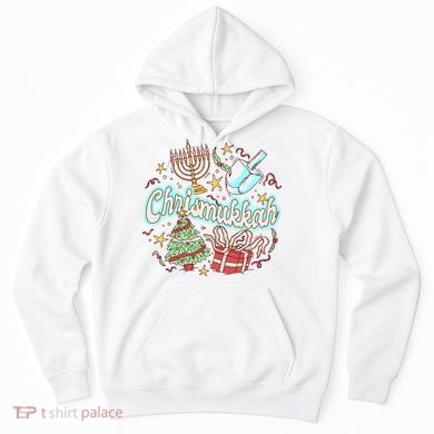 Hanukkah & Christmas Chrismukkah Funny Tree Presents Hoodie