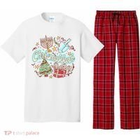 Hanukkah & Christmas Chrismukkah Funny Tree Presents Pajama Set thumb 0