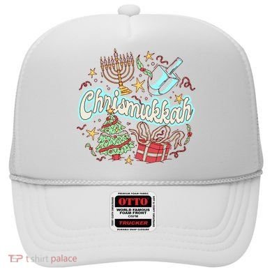 Hanukkah & Christmas Chrismukkah Funny Tree Presents Hat