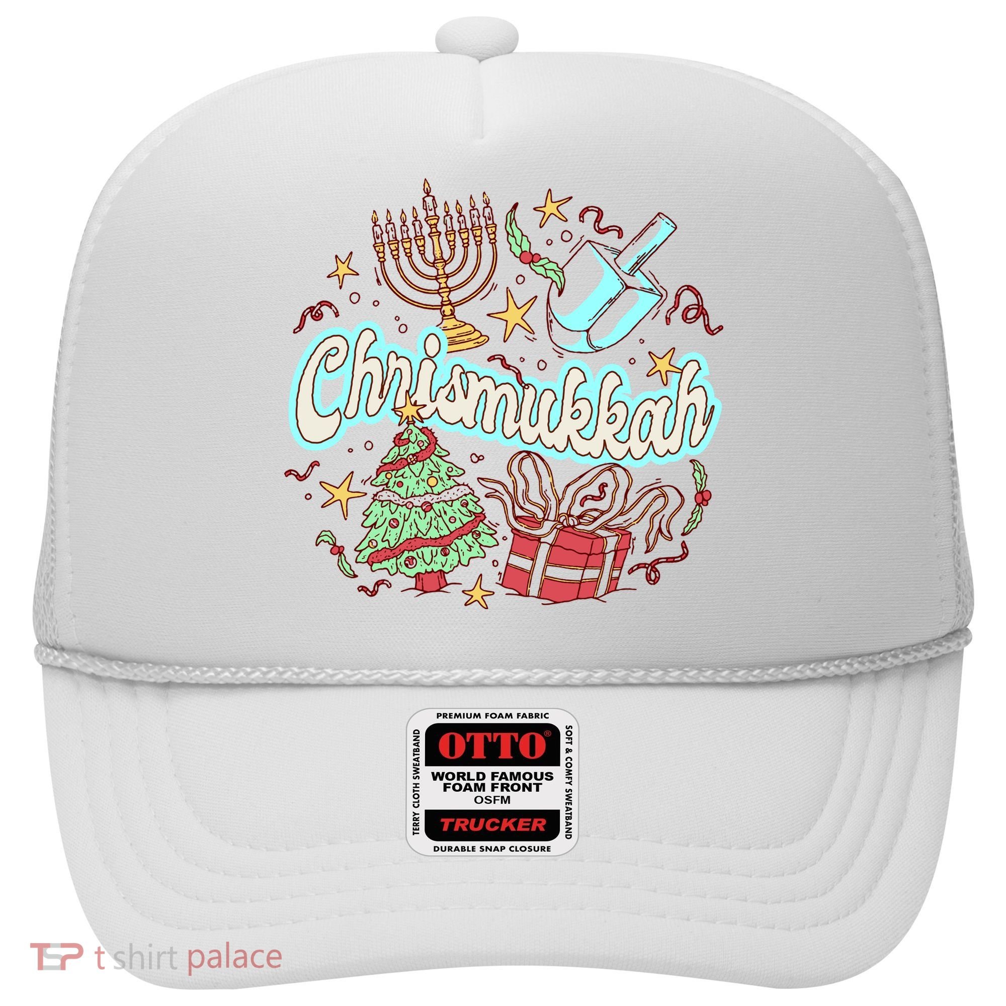 Hanukkah & Christmas Chrismukkah Funny Tree Presents Hat