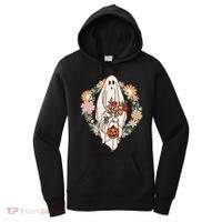 Halloween Creepy Cute Boho Flower Ghost Women's Hoodie thumb 0
