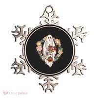 Halloween Creepy Cute Boho Flower Ghost Ornament thumb 0