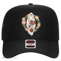 Halloween Creepy Cute Boho Flower Ghost Hat thumb 0