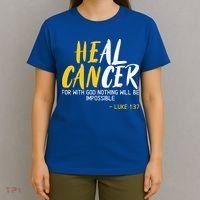 Heal Cancer Childhood Cancer Awareness Month Supporter T-Shirt thumb 4
