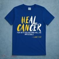 Heal Cancer Childhood Cancer Awareness Month Supporter T-Shirt thumb 5