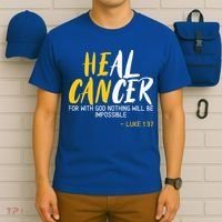 Heal Cancer Childhood Cancer Awareness Month Supporter T-Shirt thumb 6