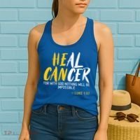 Heal Cancer Childhood Cancer Awareness Month Supporter Women's Tank Top thumb 2
