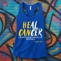 Heal Cancer Childhood Cancer Awareness Month Supporter Women's Tank Top thumb 3