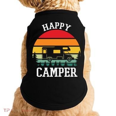 Happy Camper Cute Gift Retro Doggie Tank