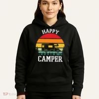 Happy Camper Cute Gift Retro Hoodie thumb 5