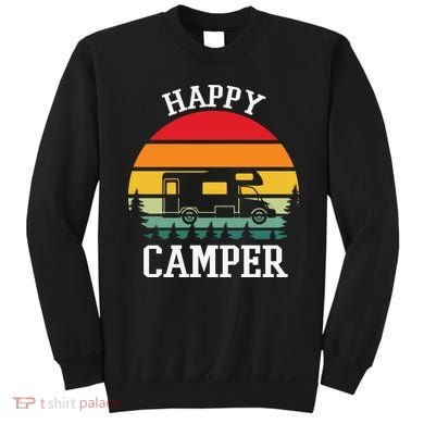 Happy Camper Cute Gift Retro Sweatshirt