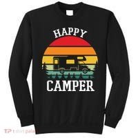Happy Camper Cute Gift Retro Sweatshirt thumb 0