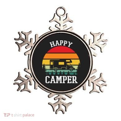 Happy Camper Cute Gift Retro Ornament