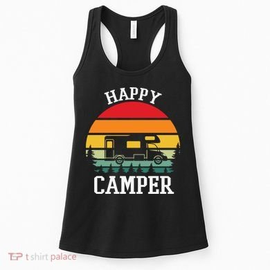 Happy Camper Cute Gift Retro Women's Tank Top