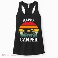 Happy Camper Cute Gift Retro Women's Tank Top thumb 0