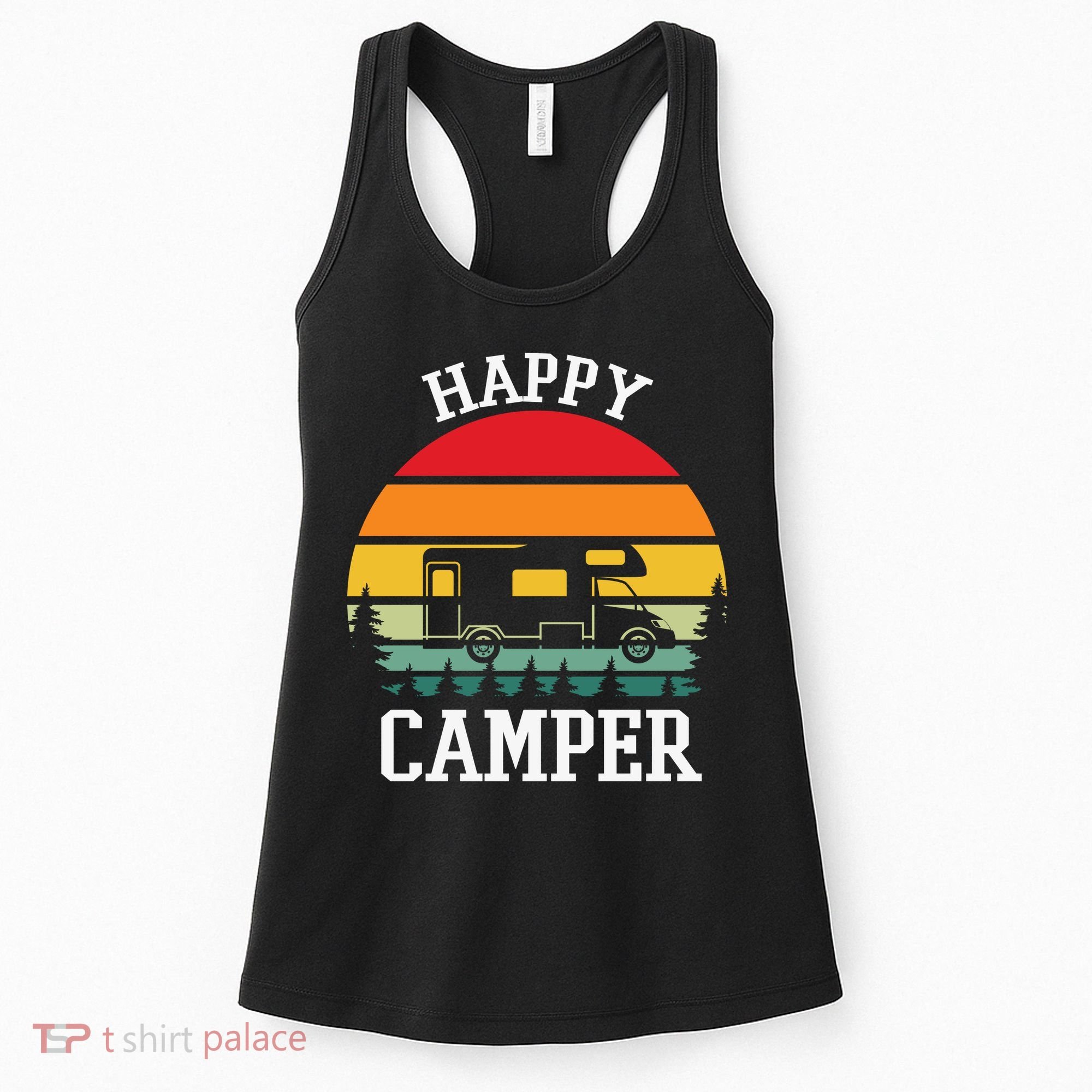 Happy Camper Cute Gift Retro Women's Tank Top