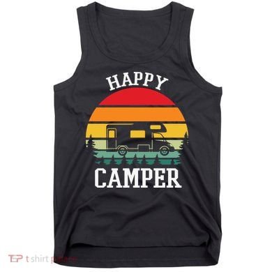 Happy Camper Cute Gift Retro Tank Top
