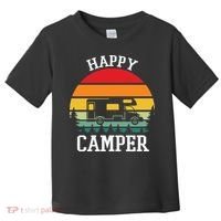 Happy Camper Cute Gift Retro Toddler T-Shirt thumb 0