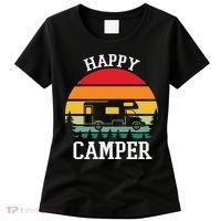 Happy Camper Cute Gift Retro Women's T-Shirt thumb 0