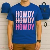 Howdy Cute Country Western Southern Cowgirl Rodeos Gift T-Shirt thumb 6