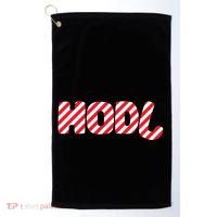 Hodl Crypto Currency Candy Cane Christmas Logo Golf Towel thumb 0