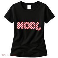Hodl Crypto Currency Candy Cane Christmas Logo Women's T-Shirt thumb 0