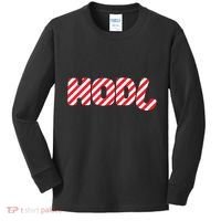 Hodl Crypto Currency Candy Cane Christmas Logo Kids Long Sleeve Shirt thumb 0