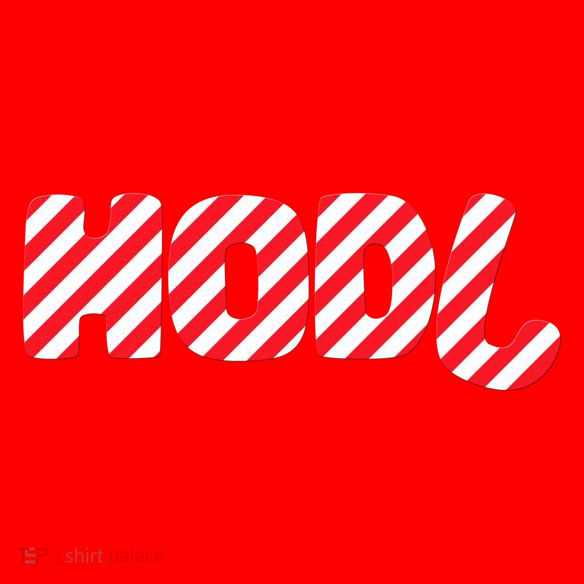 Hodl Crypto Currency Candy Cane Christmas Logo Santa Hat