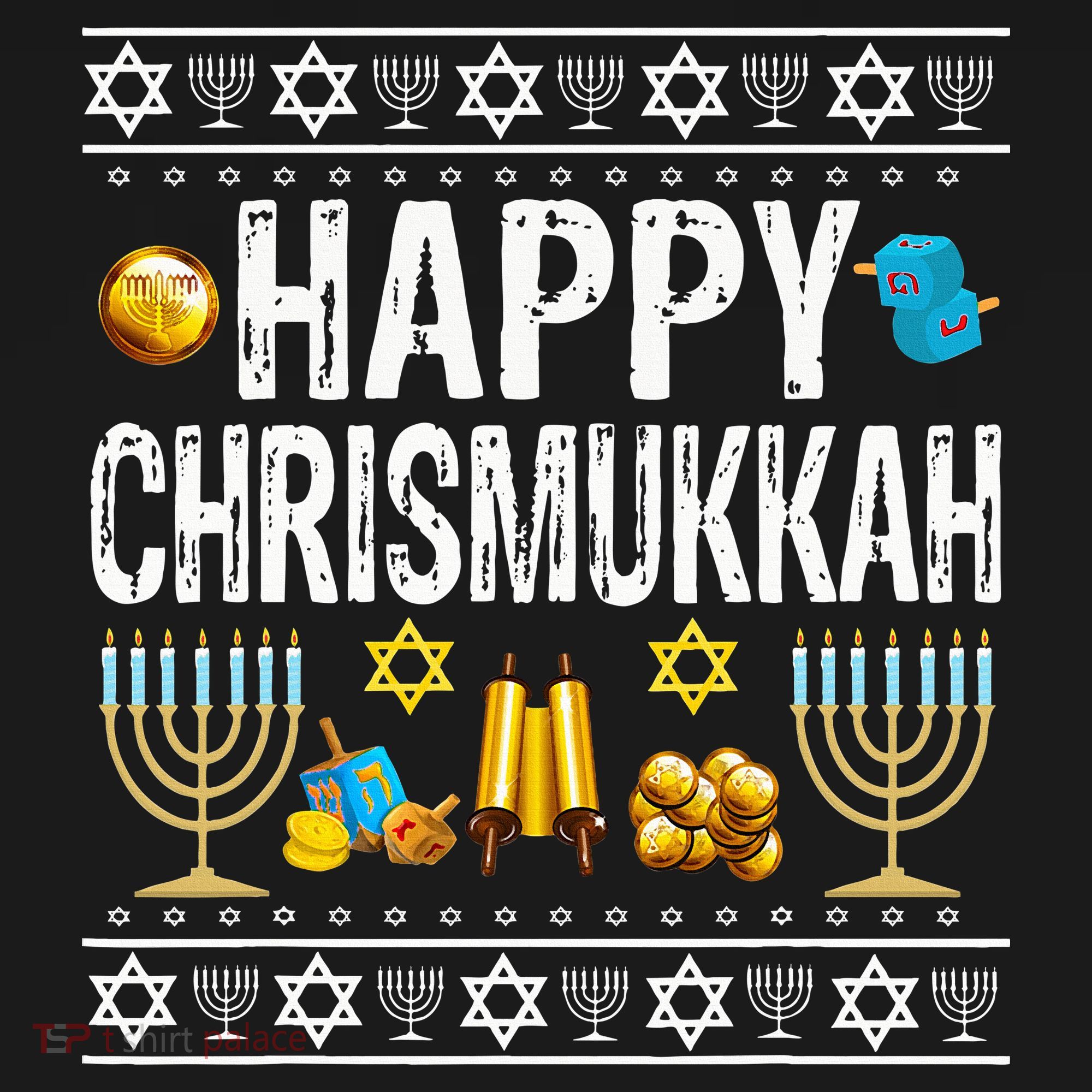 Happy Chrismukkah Challah Christian Holiday Jewish Gift  Mousepad