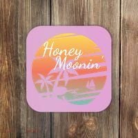 Honeymoon Couples Cool Gift Just Married Matching Honeymooning Trip Gift Coaster thumb 0