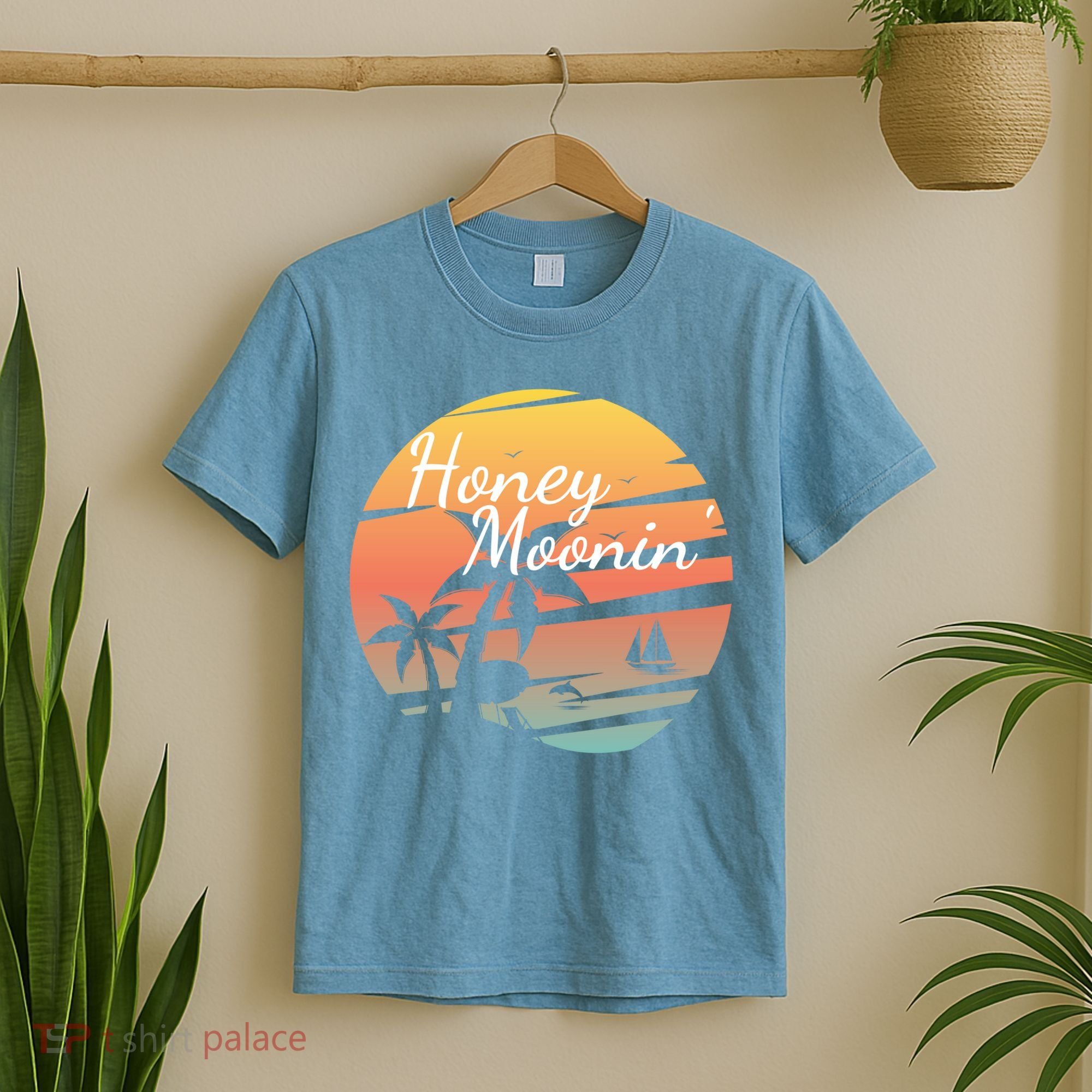 Honeymoon Couples Cool Gift Just Married Matching Honeymooning Trip Gift T-Shirt