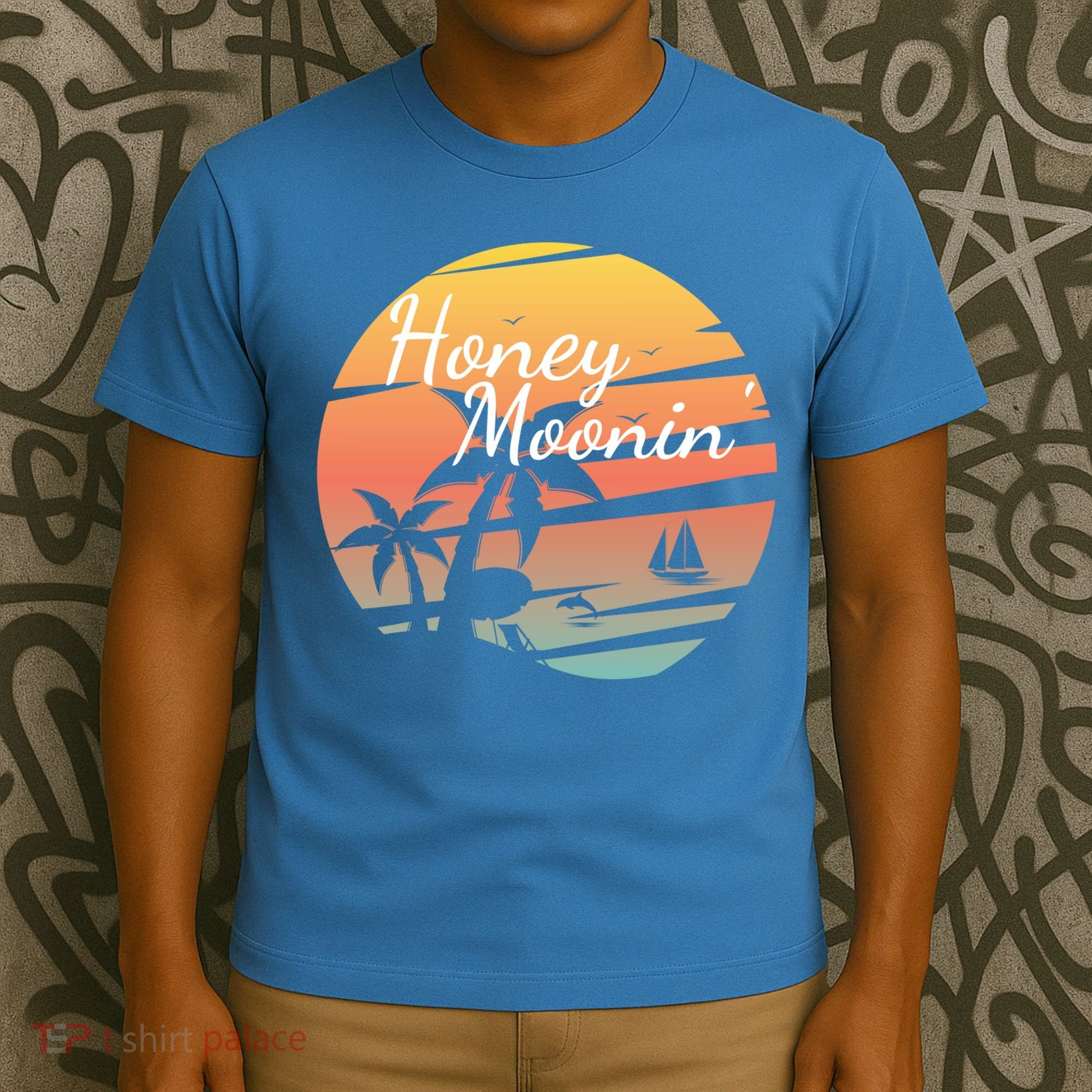 Honeymoon Couples Cool Gift Just Married Matching Honeymooning Trip Gift T-Shirt