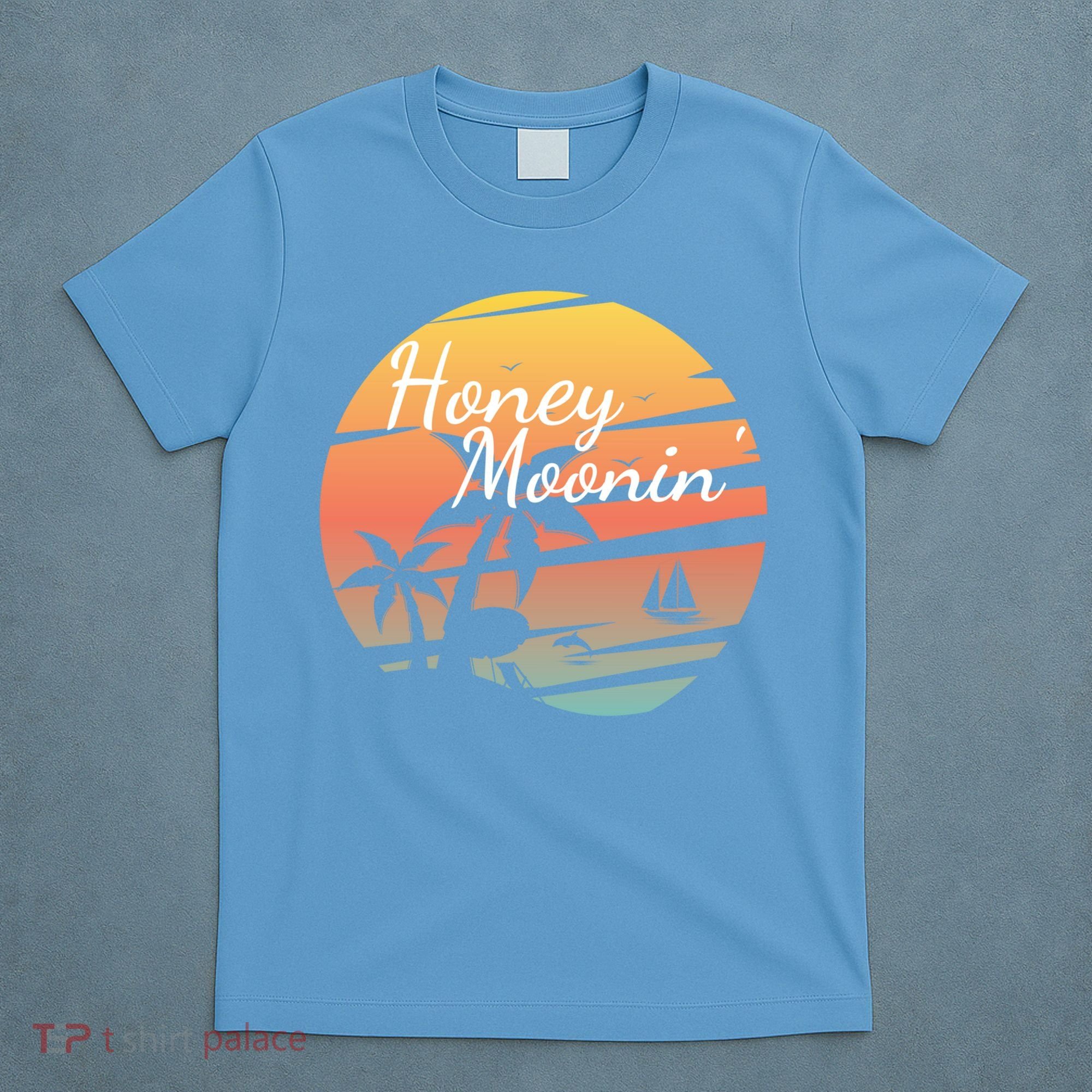 Honeymoon Couples Cool Gift Just Married Matching Honeymooning Trip Gift T-Shirt